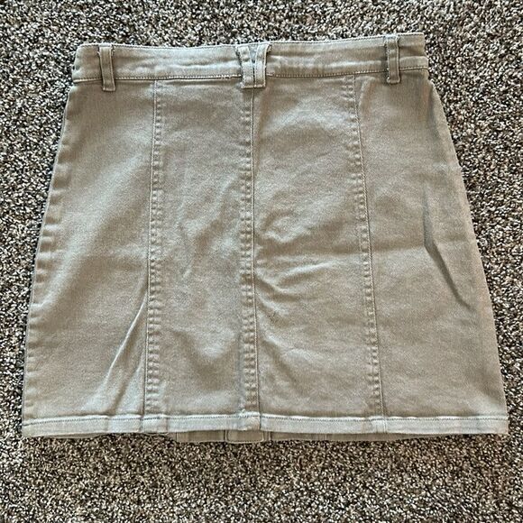 ALTAR’D STATE Khaki Button Down Skirt - Picture 4 of 6